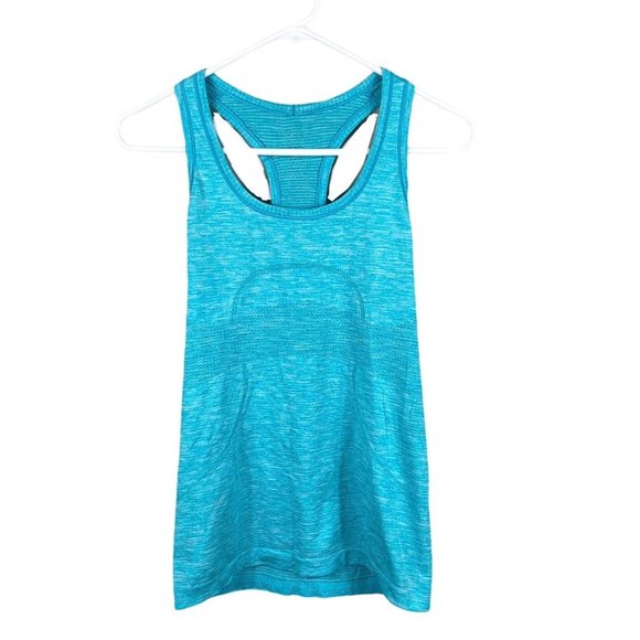 lululemon athletica Tops - Lululemon swiftly tank top in blue size 6